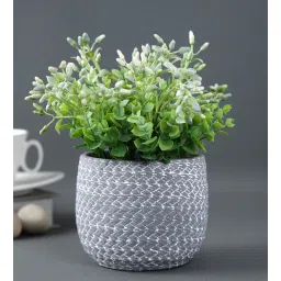 White & Grey Ceramic Desk Pot by Tayhaa-picture-11