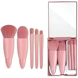 TB Professional Face Beauty & Eye Brush Premium Makeup Kit Set for Women Eyeshadow Ebbrow Mascara Brushes Blush Highlighter Face Powder Lip Gloss (5 Pcs)-picture-40