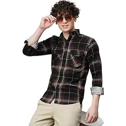 tb trybuy.in Exclusive Checked Cotton Full Sleeve Double Pocket Plaid Shirt for Men ZZX_483-picture-50