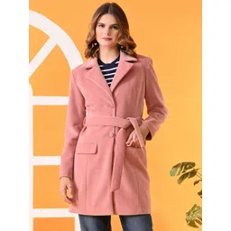 TBOJ Leather Single-Breasted Longline Trench Coat With Belt-picture-42