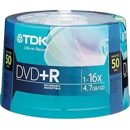 TDK 16X DVD+R 50 Pack Spindle, model # DVD+R47FCCB50*M-picture-22