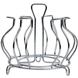 tdo Stylish Glass Organiser for Glasses and Glass Stand Made Stainless Steel Steel Glass Holder-picture-16