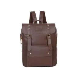 Teakwood Leathers 24 Ltrs Brown Leather Medium Backpack-picture-27