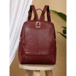 Teakwood Leathers 24L Red Medium Leather Backpack-picture-24