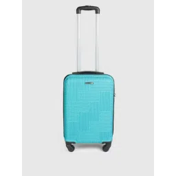 Teakwood Leathers Aqua Green Geometric Small Hard Sided Cabin Trolley-picture-10