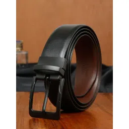 Teakwood Leathers Black & Brown Formal Reversiable Leather Belt-picture-12