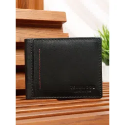 Teakwood Leathers Black Leather Bi-Fold Wallet-picture-34