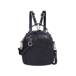 Teakwood Leathers Black Leather Medium Backpack-picture-27