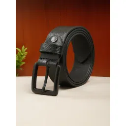 Teakwood Leathers Black Leather Solid Casual Belt-picture-33