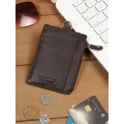Teakwood Leathers Brown Leather Card Holder-picture-19