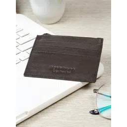 Teakwood Leathers Brown Leather Card Holder-picture-22