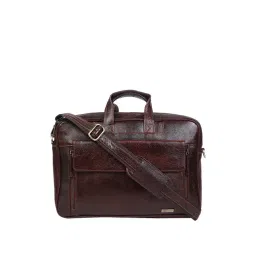 Teakwood Leathers Brown Leather Medium Messenger Bag-picture-30