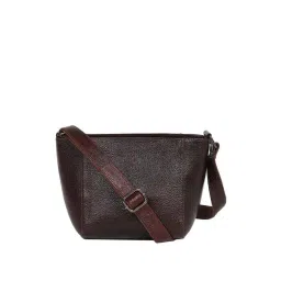 Teakwood Leathers Brown Solid Medium Sling Handbag-picture-25