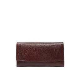 Teakwood Leathers Brown Textured Wallet for Women-picture-23