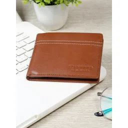 Teakwood Leathers Camel Leather Bi-Fold Wallet-picture-23