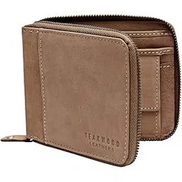 teakwood leathers Genuine Leather RFID Protected Premium Wallet for Men (Tan Brown2)-picture-11