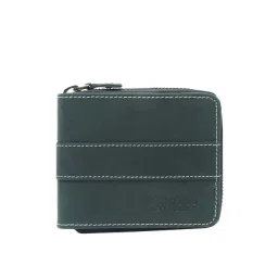 Teakwood Leathers Green Casual Leather Bi-Fold Wallet for Men-picture-10