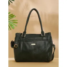 Teakwood Leathers Green Medium Leather Cross Body Bag-picture-10