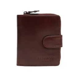 Teakwood Leathers Maroon Solid Bi-Fold Wallet for Women-picture-47