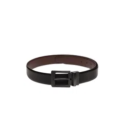 Teakwood Leathers Men Black & Brown Solid Genuine Leather Reversible Belt-picture-37