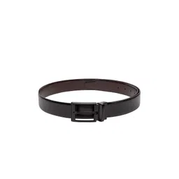 Teakwood Leathers Men Black & Brown Solid Leather Reversible Belt-image-37