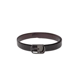 Teakwood Leathers Men Black & Brown Solid Reversible Genuine Leather Belt-image-46