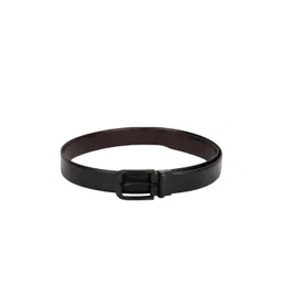 Teakwood Leathers Men Black & Brown Solid Reversible Leather Belt-picture-12
