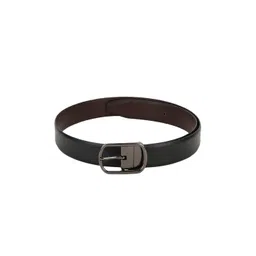 Teakwood Leathers Men Black & Brown Textured Leather Belt-picture-27