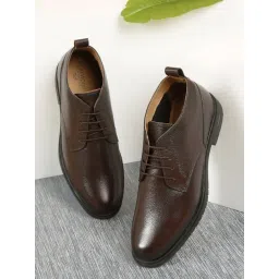 Teakwood Leathers Men Brown Derby Shoes-picture-19