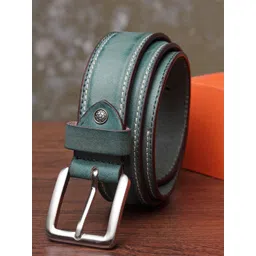 Teakwood Leathers Men Green Solid Belt-picture-35
