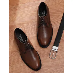 Teakwood Leathers Men Lace-Ups Textured Formal Derbys-picture-38