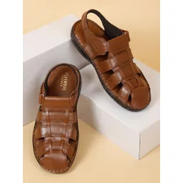 Teakwood Leathers Men Leather Fisherman Sandals-picture-16