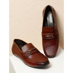 Teakwood Leathers Men Solid Leather Loafers Casual Shoes-picture-29
