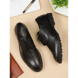 Teakwood Leathers Men Textured Formal Derbys-picture-14