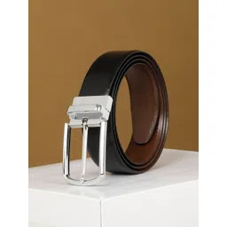 Teakwood Leathers Men Textured Leather Reversible Belt-picture-42