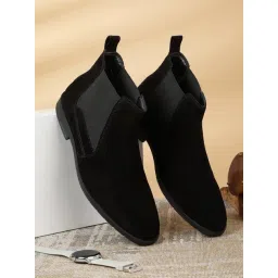 Teakwood Leathers Men's Black Chelsea Boots-picture-36