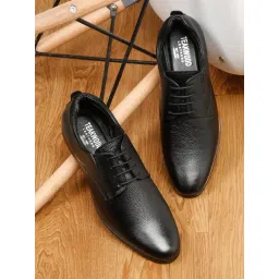 Teakwood Leathers Men's Black Derby Shoes-picture-37