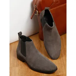 Teakwood Leathers Men's Grey Chelsea Boots-picture-14