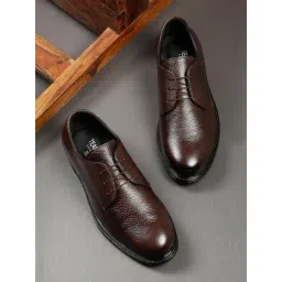 Teakwood Leathers Men's Mocha Derby Shoes-picture-16