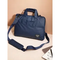 Teakwood Leathers Navy Logo Messenger Bag-picture-38