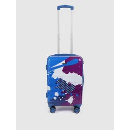 Teakwood Leathers Printed 360-Degree Rotation Hard-Sided Cabin-Sized Trolley Bag 38L-image-48
