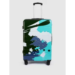 Teakwood Leathers Printed Hard-Sided Large-Sized Check-In Trolley Bag 96L-image-29