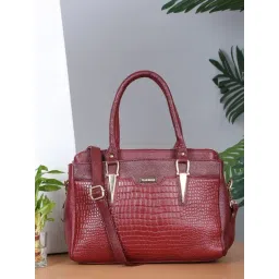 Teakwood Leathers Red Texture Leather Handheld Bag-picture-29