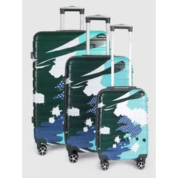 Teakwood Leathers Set of 3 Cracker Print 360 Degree Rotation Hard Trolley Bags 182.3L-picture-39