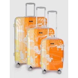 Teakwood Leathers Set Of 3 Printed 360 Degree Rotation Hard Trolley Bag - 95.5 L-picture-34