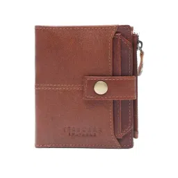 Teakwood Leathers Tan Casual Leather Bi-Fold Wallet for Men-picture-33