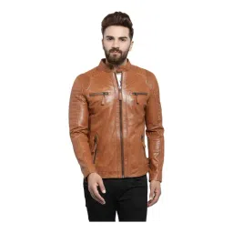 Teakwood Leathers Tan Comfort Fit Jacket-picture-41