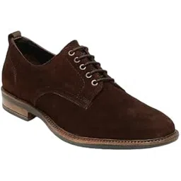 teakwood leathers Teakwood Men Brown Solid Suede Lace up Shoes (Size 40)-picture-13