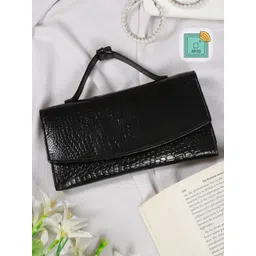 Teakwood Leathers Women Textured Leather Two Fold Wallet-picture-15