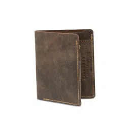 Teakwood Leathers Men Brown Solid Genuine Leather Two Fold Wallet-picture-15